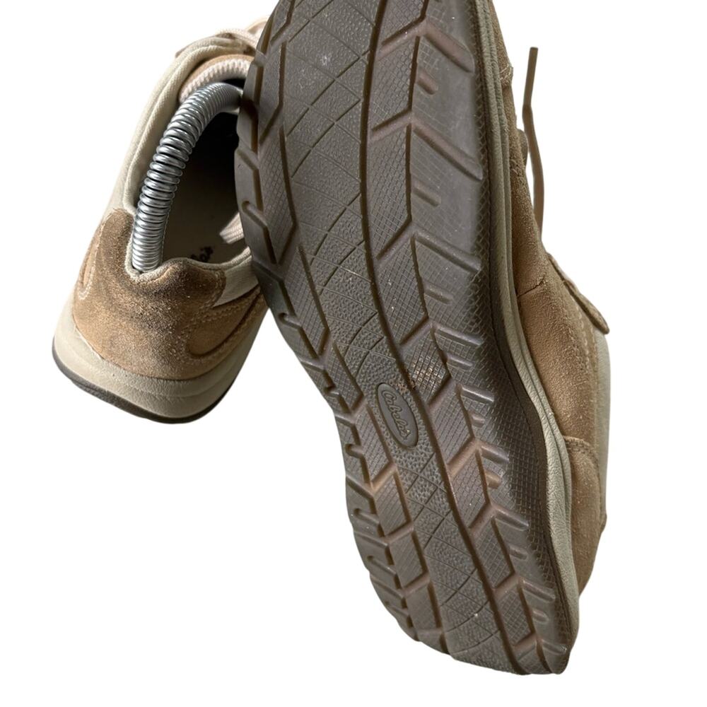 Cabelas Women’s Shoes Beige Suede Hiking Trail Sneakers 82-4219 Size 6.5 - Picture 4 of 8